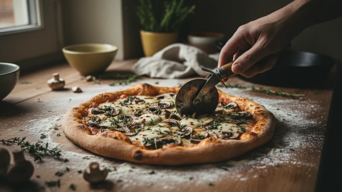 Pizza aux champignons : le secret d'une pâte croustillante